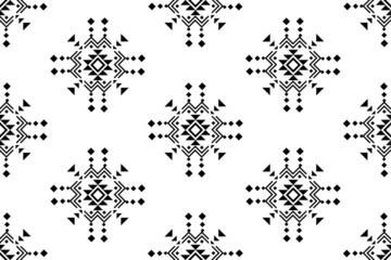 Geometric Moroccan ethnic pattern design. Aztec fabric carpet mandala ornament chevron textile decoration wallpaper. Tribal turkey African Indian traditional embroidery vector illustrations background
