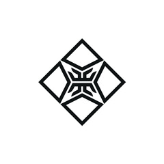Square Star Ornament Pattern inspiring logo design