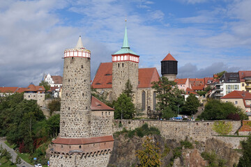 Alte Wasserkunst und Michaelskirche in Bautzen
