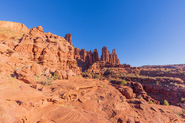 Fototapeta premium Scenic Landscape of the Fisher Towers Moab Utah