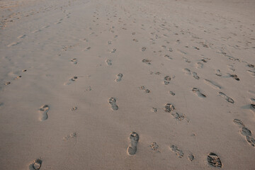 footprint on the sand