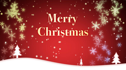 クリスマステーマ_背景_レッド