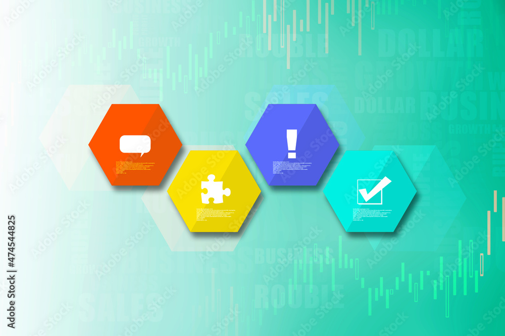 Poster 2d digital abstract business networking background