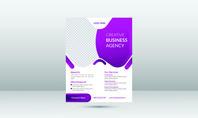 Modern creative business flyer design