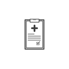 Health Report Icon Single icon.  sign design.
