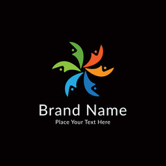 Colorful community logo template