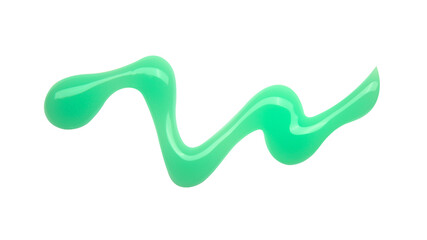 Sample of shower gel isolated on white