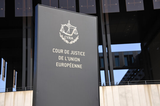 Luxembourg, Luxembourg - Oktober 3, 2014: The European Court of Justice on Kirchberg Plateau in Luxembourg