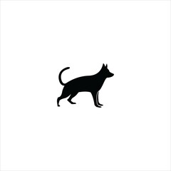 dog logo vector abstract template