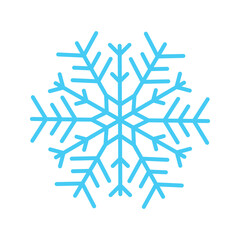 snowflake icon. New year design elements, frozen sign. Vector illustration