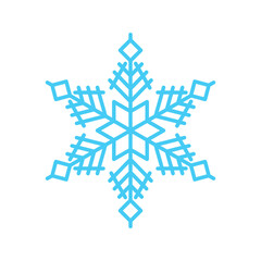 snowflake icon. New year design elements, frozen sign. Vector illustration