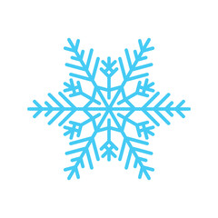 snowflake icon. New year design elements, frozen sign. Vector illustration