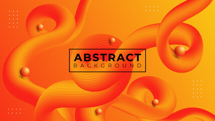 3D Fluid abstract vector trendy modern background illustration design.