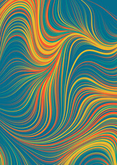 Abstract Perlin Noise Geometric Pattern generative computational art illustration