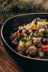 grilled meat with vegetables