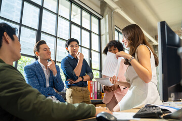 The Conferences,Training Education, Business, start up Concept.Group of smart Business Finance Corporate Development .Business Event training seminar and Congratulation Success of the Organization.