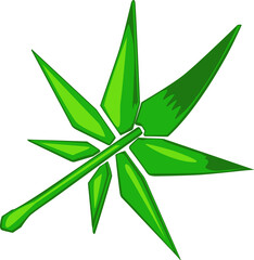 Cannabis leafs vector
