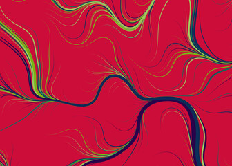 Fototapeta premium Abstract Perlin Noise Geometric Pattern generative computational art illustration