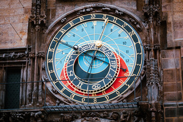 Prague Astronomical Clock in the Old Town of Prague