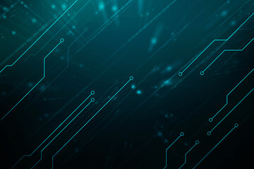 Obraz premium 2d illustration abstract digital binary data on computer screen