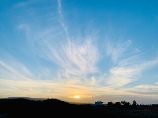 Obraz premium sunset or sunrise in the sky