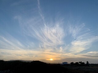 Fototapeta premium sunset in the sky