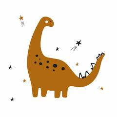 Vector illustration.Colorful dinosaur for design