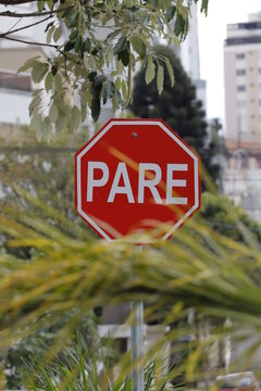 Stop, pare, devagar, sinaliza&ccedil;&atilde;o, traf&eacute;go