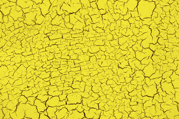 Close-up of yellow painting wall.