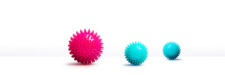 Corona virus background, pandemic risk concept. 3D illustration