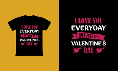 Happy valentine's day t shirt design template