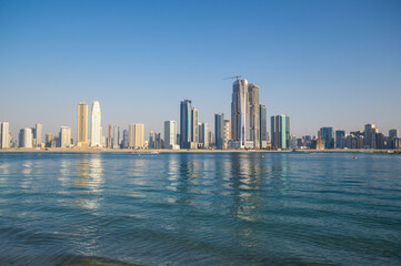 View of skyscrapers in Dubai