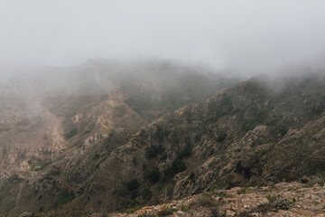 Mountain landscape in the north of the island. Tenerife. Canary Islands. Spain.