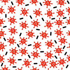 seamless pattern with hearts