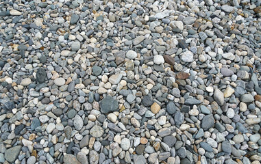 high angle view of pebble background
