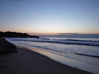 sunset on the beach