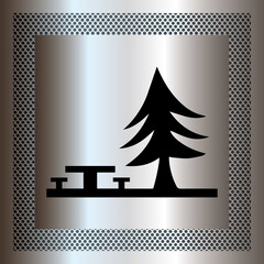 Logo aire de pique-nique. © Scriblr