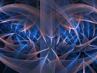 Decorative abstract background for modern design. colored fractals and geometric shapes