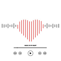 Music of my heart, music player.