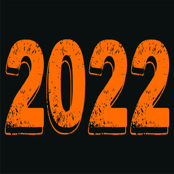 Grunge text effect 2022 PNG design 