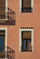 Fototapeta na wymiar Colorful facade and a window detail