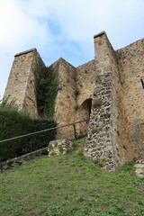 ruins of the castle in France  - obrazy, fototapety, plakaty