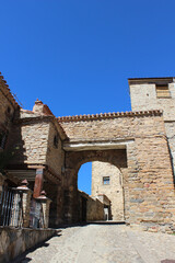 Streets of the town of Yanguas (Soria), declared as one of the most beautiful villages in Spain