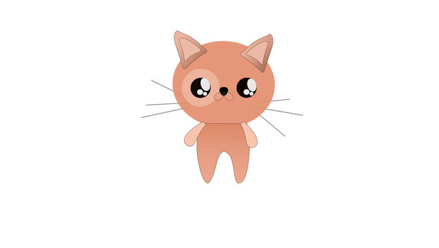 cartoon cat kitten animals kitten pets logo picture web design illustration drawing funny cute