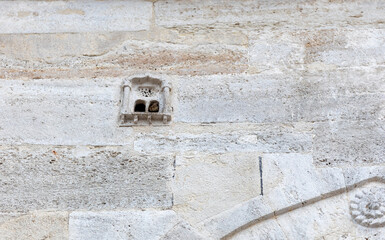 The bird house on the Valide Mosque in Istanbul, Turkey