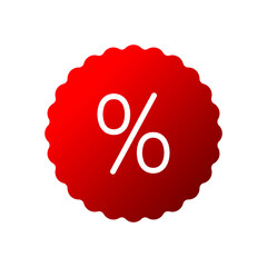 Discount offer tag icon. Percentage icon. Shopping tags icon. Conceptual business icon. Vector illustration