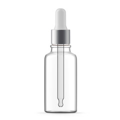 30ml 1 oz clear glass dropper bottle