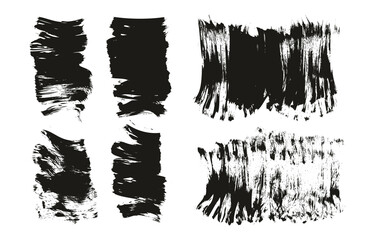 Flat Fan Brush Thick Short Background Mix High Detail Abstract Vector Background Mix Set 