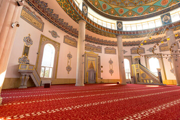 large hall inside the mosque