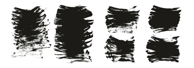 Flat Fan Brush Thick Short Background Mix High Detail Abstract Vector Background Mix Set 